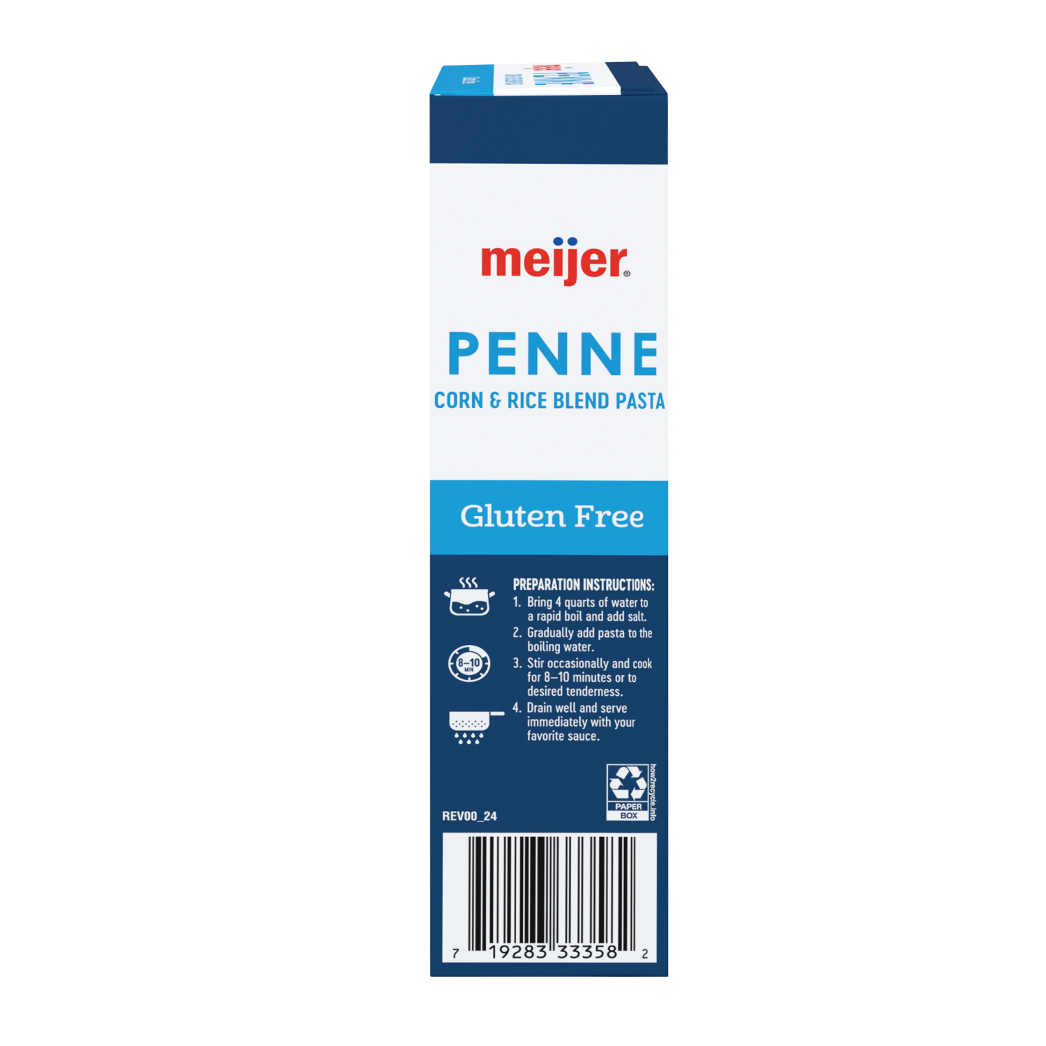slide 5 of 7, Meijer Gluten Free Penne Rigate, 12 oz, 12 oz