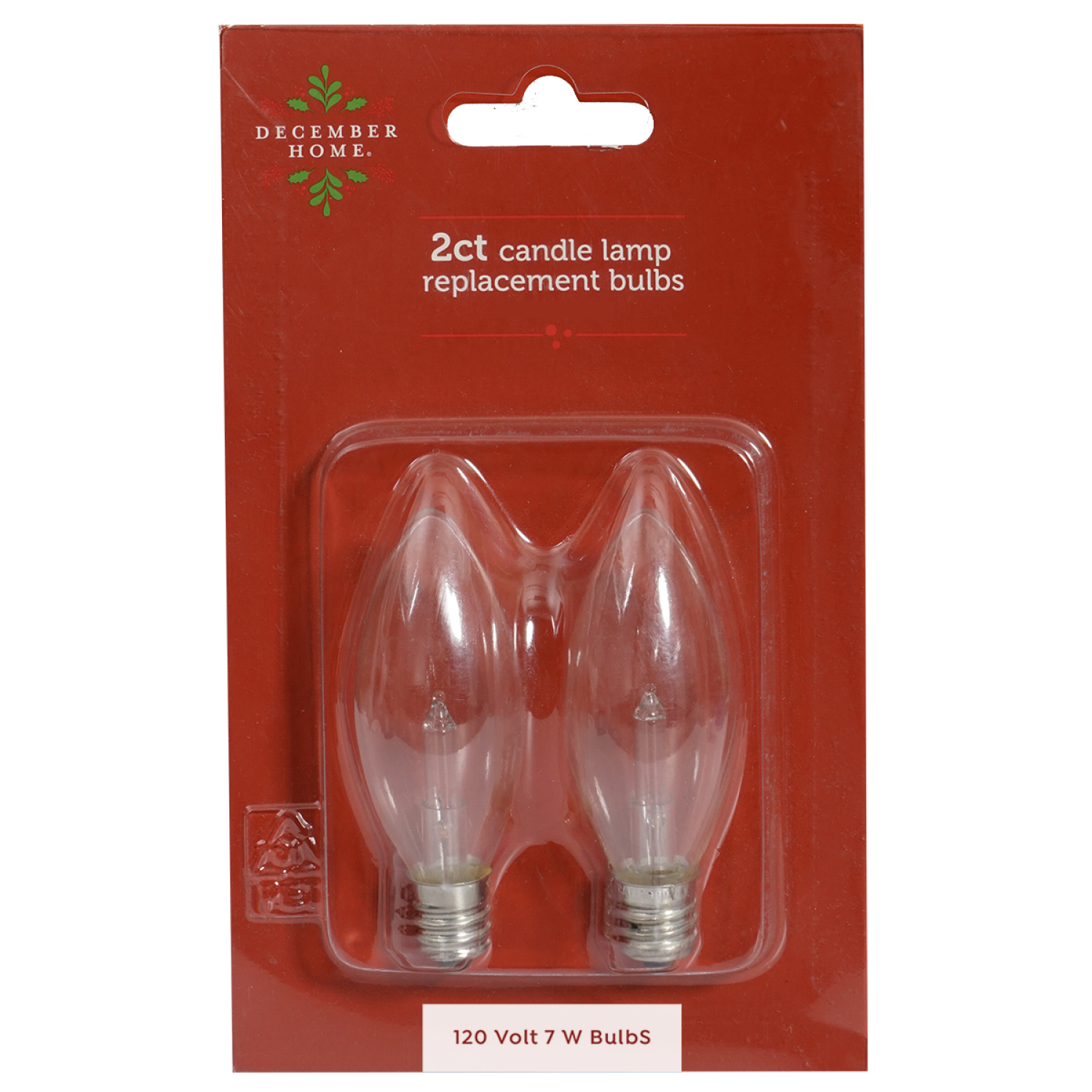 slide 1 of 2, December Home Replacement Bulbs Battery Candle Lamp, 2 pack, 2 ct