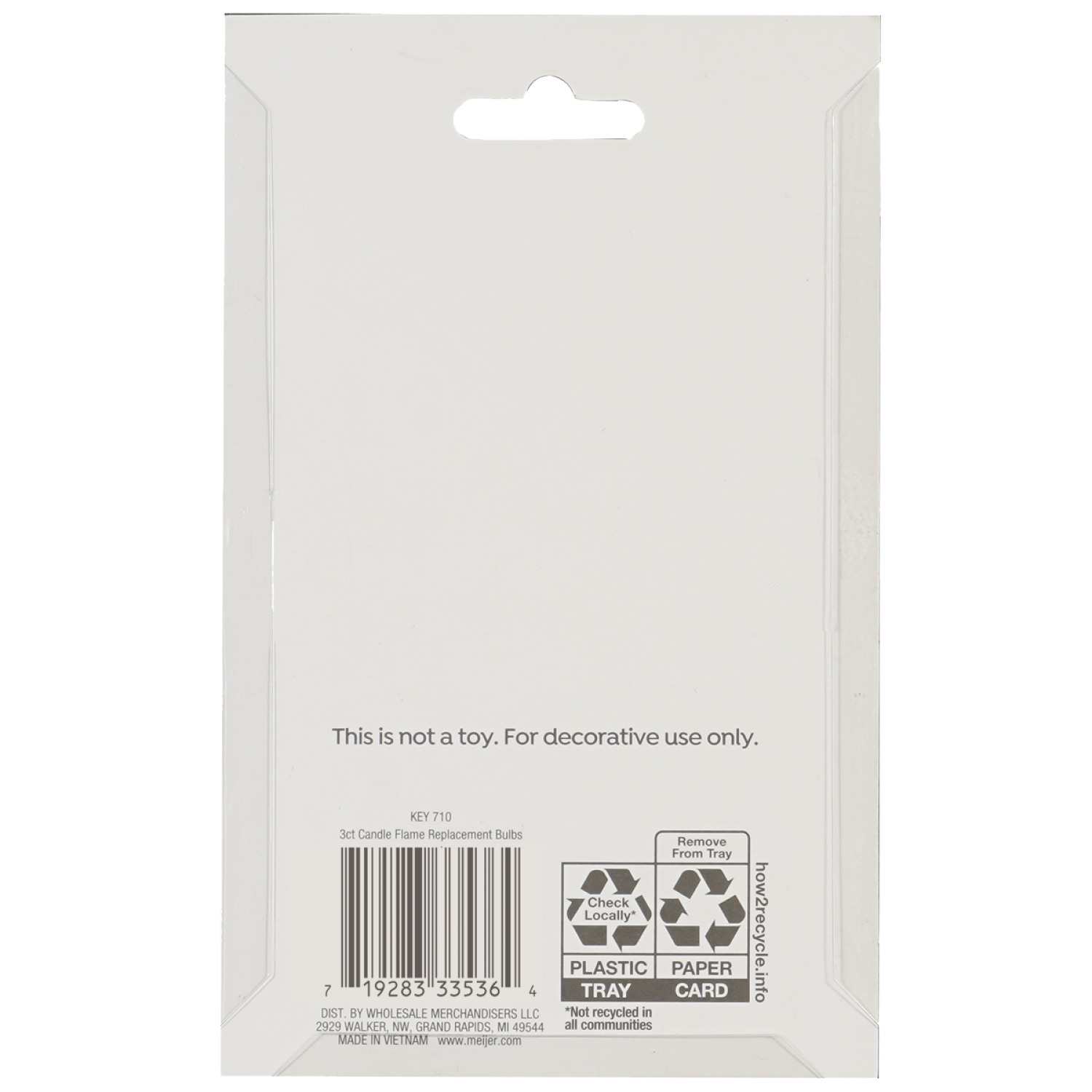 slide 2 of 2, December Home Candle Replacement Bulbs Flame Clear, 3 Pack, 3 ct