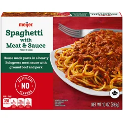 Meijer Frozen Spaghetti With Meat & Sauce 10oz