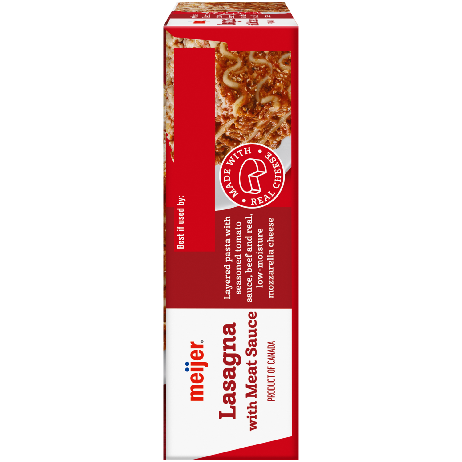 slide 3 of 5, Meijer Frozen Lasagna with Meat Sauce, 10oz, 10 oz