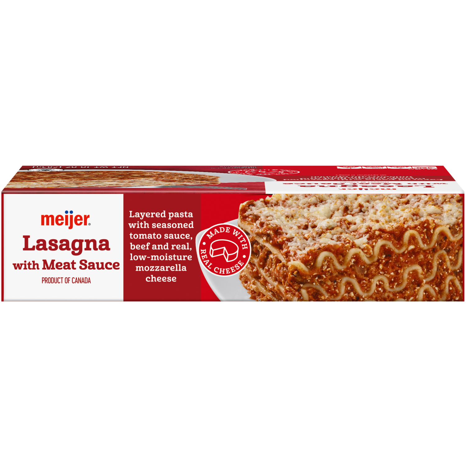slide 5 of 5, Meijer Frozen Lasagna with Meat Sauce, 10oz, 10 oz