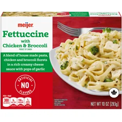 Meijer Frozen Chicken Broccoli Fettuccini, 10 Oz