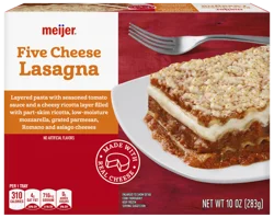 Meijer Frozen 5 Cheese Lasagna, 10 Oz