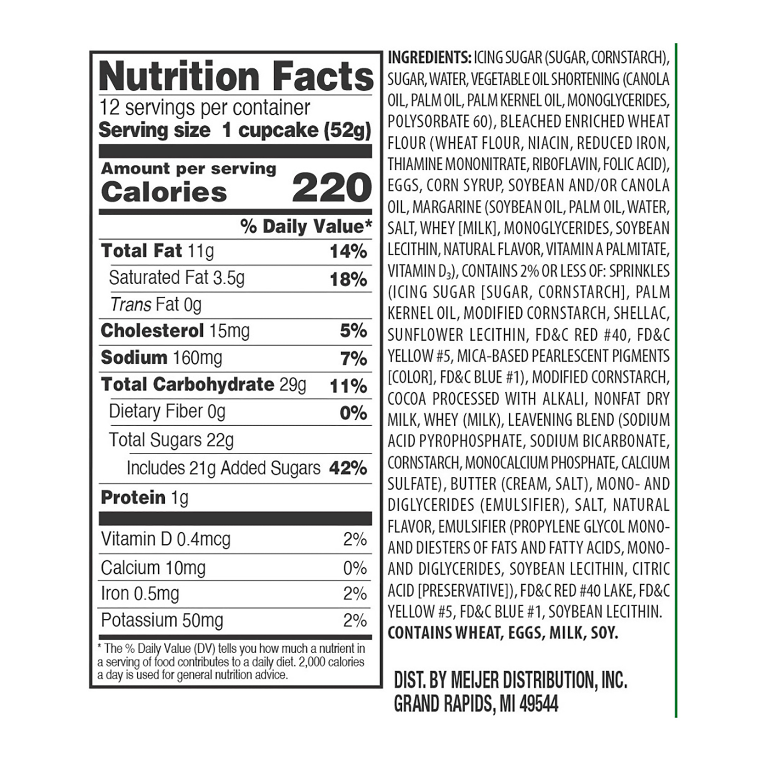 slide 3 of 4, Fresh From Meijer Assorted Cupcakes, Christmas, 22 Oz, 12 Ct, 12 ct; 22 oz