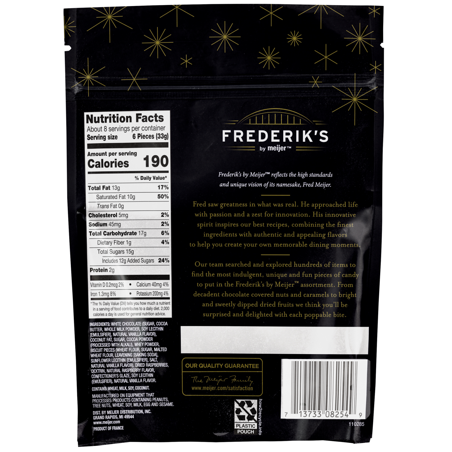 slide 2 of 2, FREDERIKS BY MEIJER Frederiks Winter Raspberry White Choc Bites 9.5oz, 9.5 oz