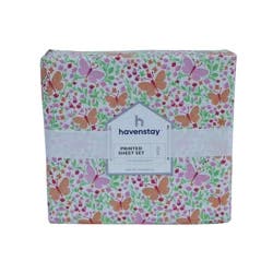 Havenstay Seasonal Sheets, Queen, Butterfly