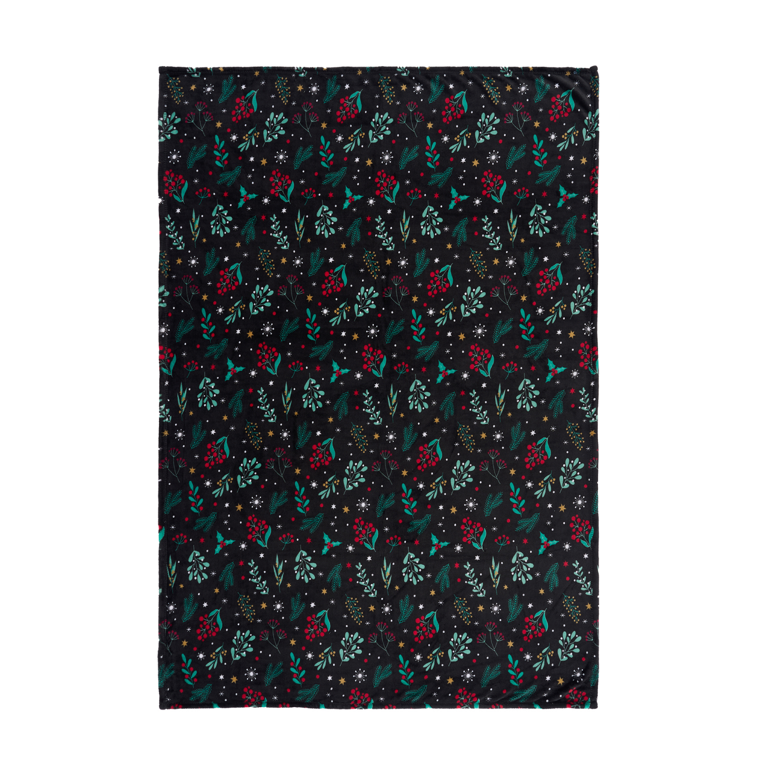 slide 4 of 6, December Home Botanical Plush Throw, 50 In X 70 In, 50 inx70 in
