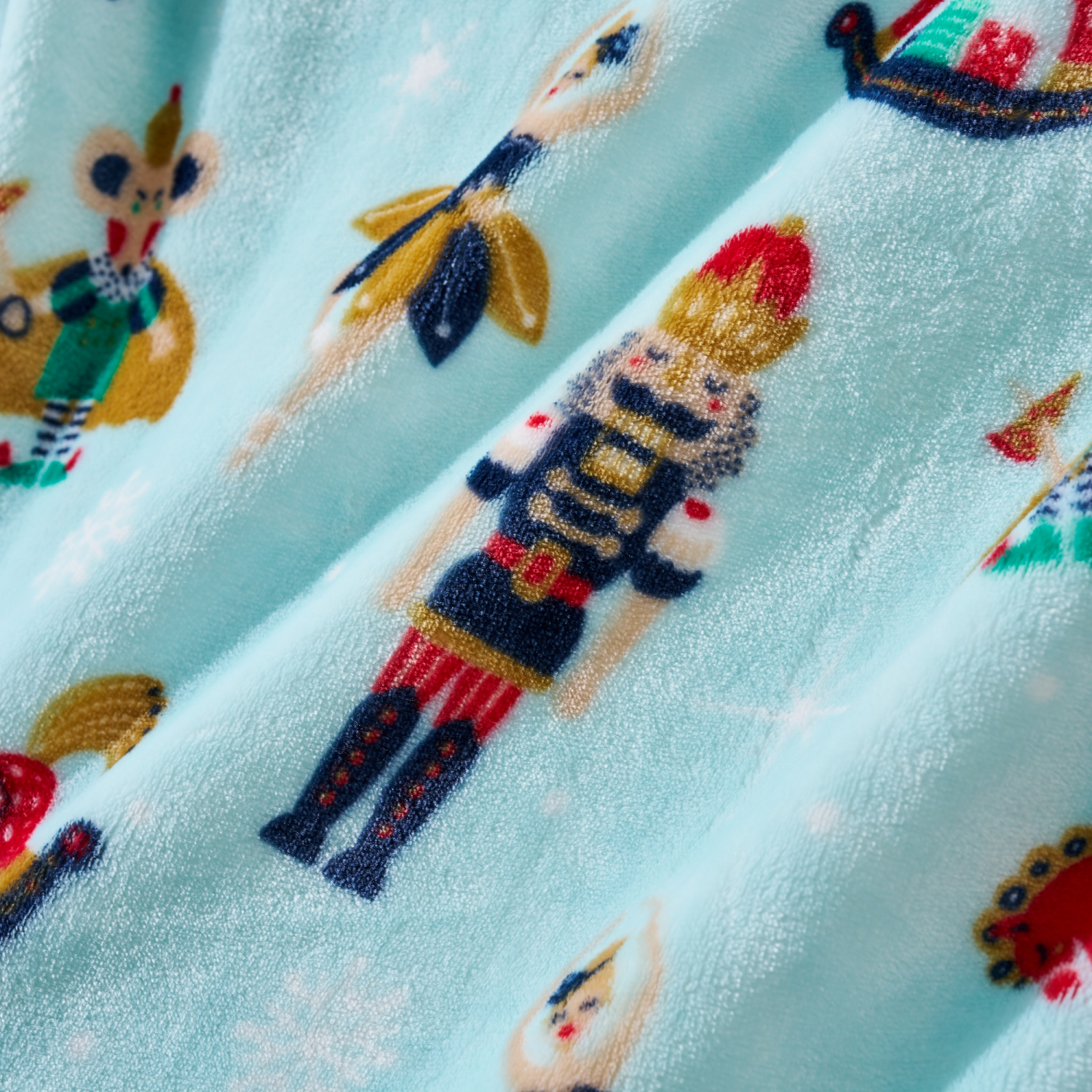 slide 3 of 6, December Home Dececmber Home Nutcracker Plush Throw, 50 In X 70 In, 50 inx70 in