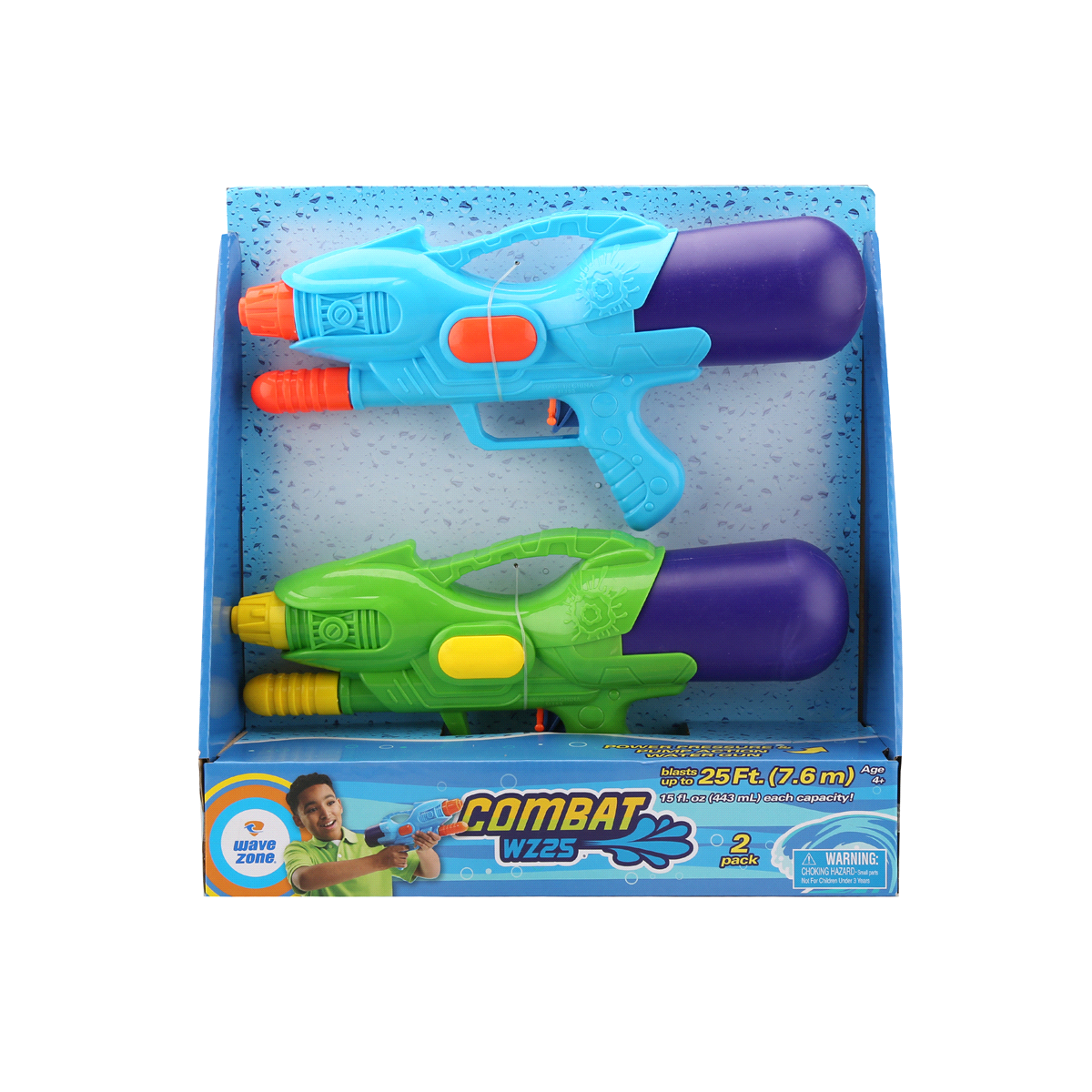 slide 3 of 3, Wave Zone Combat 13" Water Blaster, 2 ct