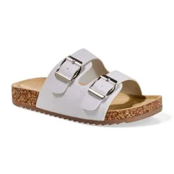 Falls Creek Girls' Blake Sandals, Glitter White, Size 13