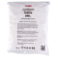 slide 2 of 5, Meijer Triple Size Cotton Balls, 200 ct