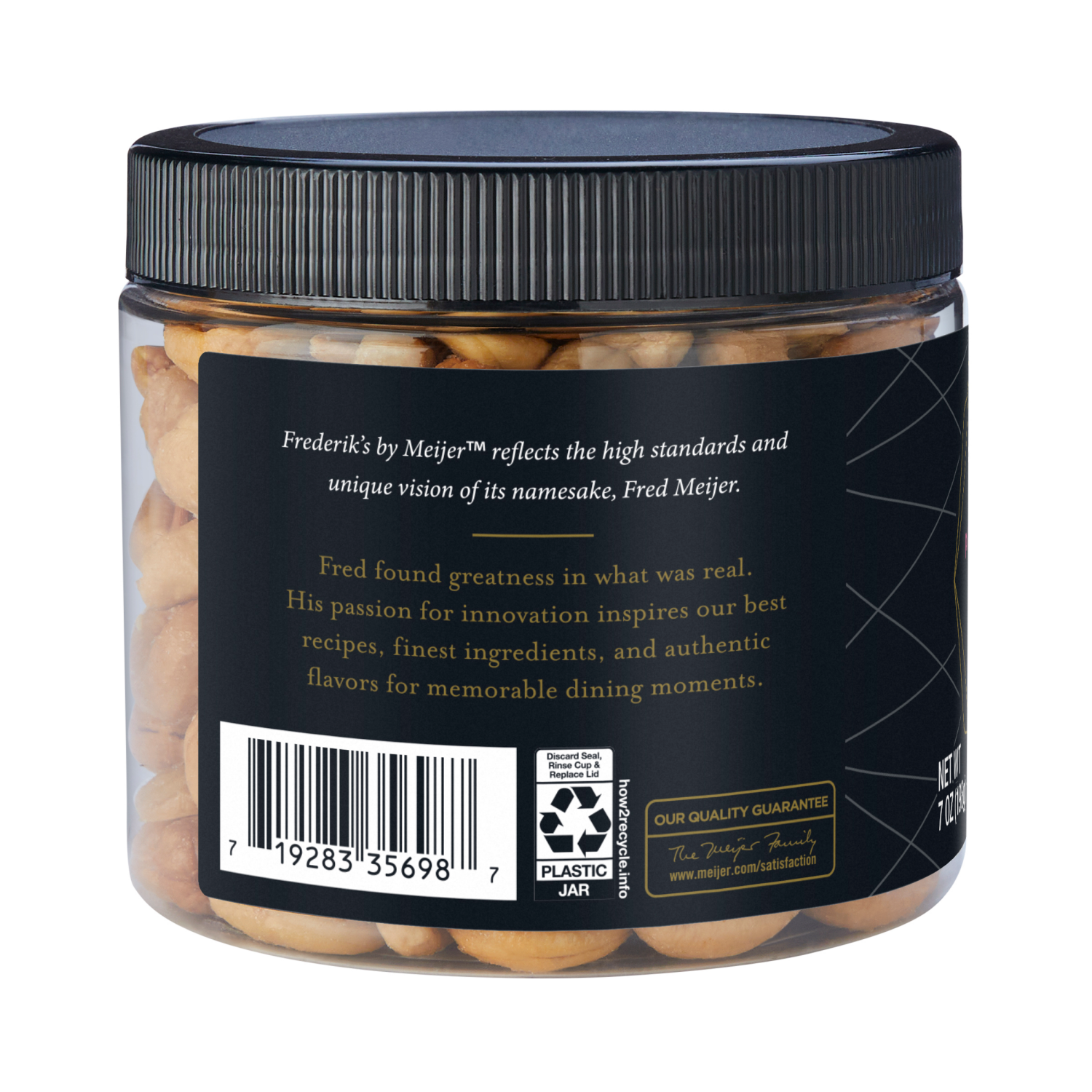 slide 2 of 3, FREDERIKS BY MEIJER Frederiks Pink Himalayan Salt Cashews, 7 oz