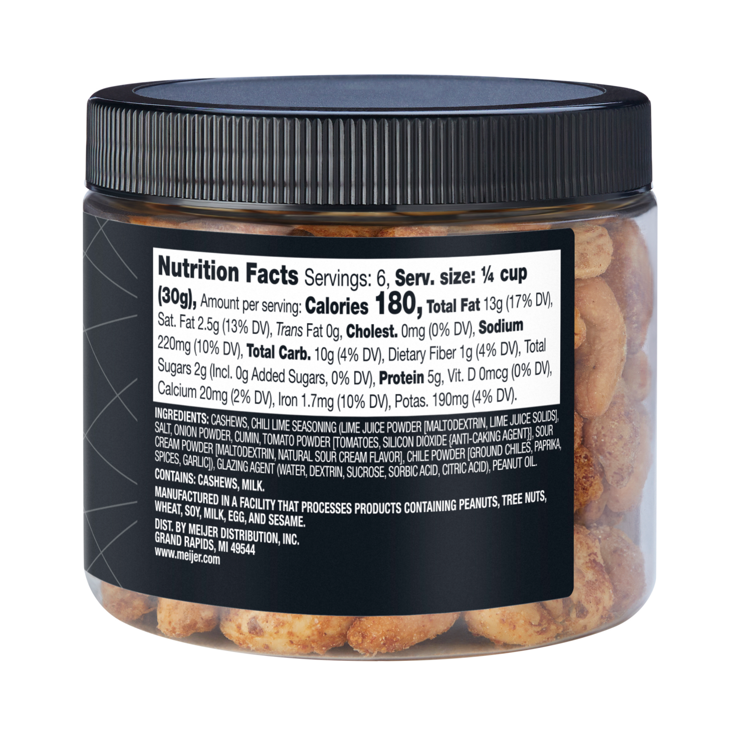 slide 3 of 3, FREDERIKS BY MEIJER Frederik's Chili Lime Tajin Cashews, 7 oz