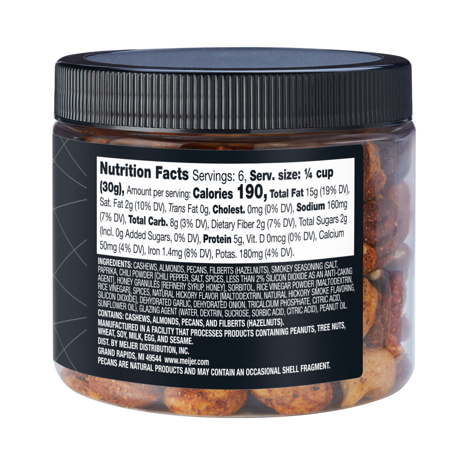 slide 3 of 3, FREDERIKS BY MEIJER Frederik's Smokey Mixed Nuts, 7 oz