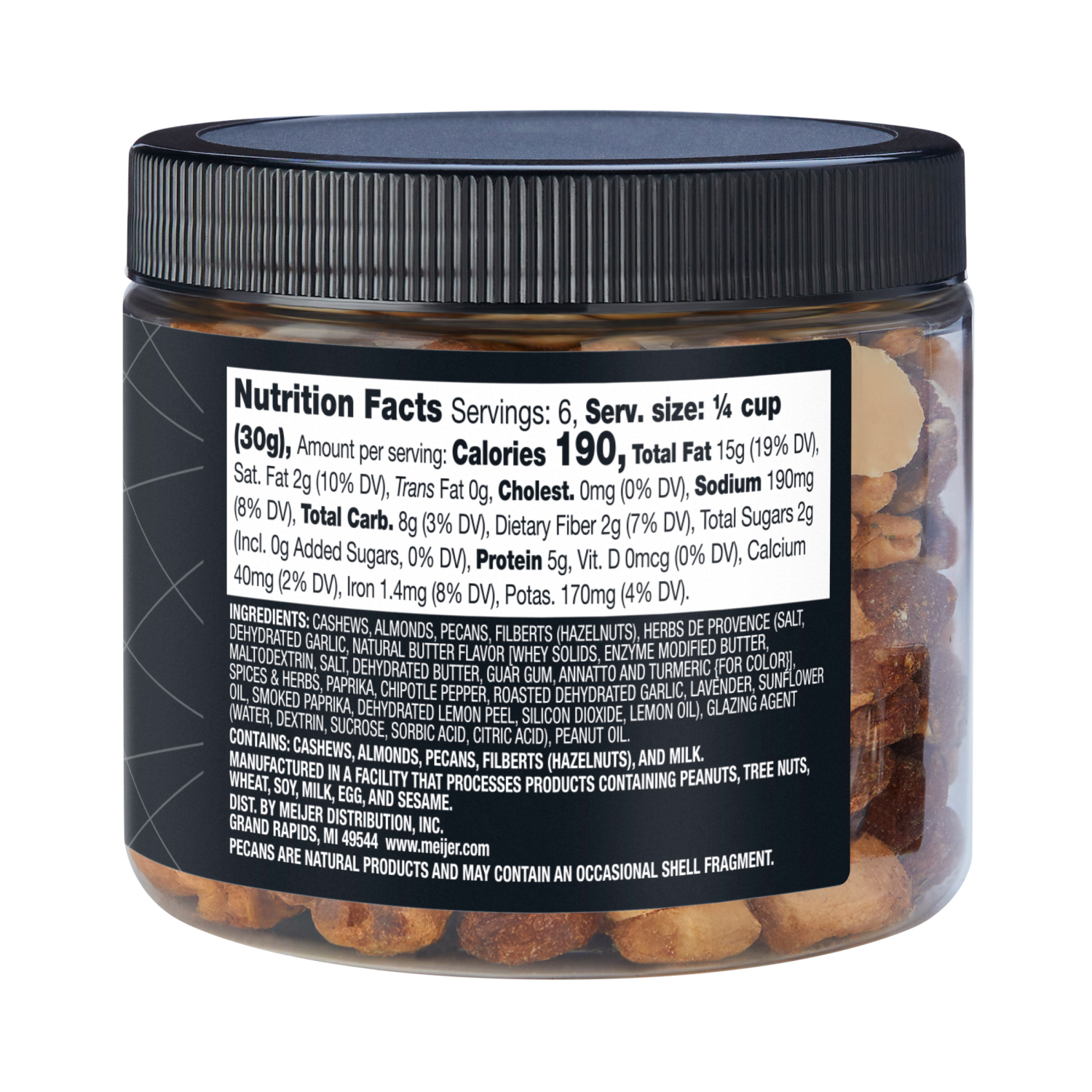 slide 3 of 3, FREDERIKS BY MEIJER Frederik's Herbs De Provence Mixed Nuts, 7 oz