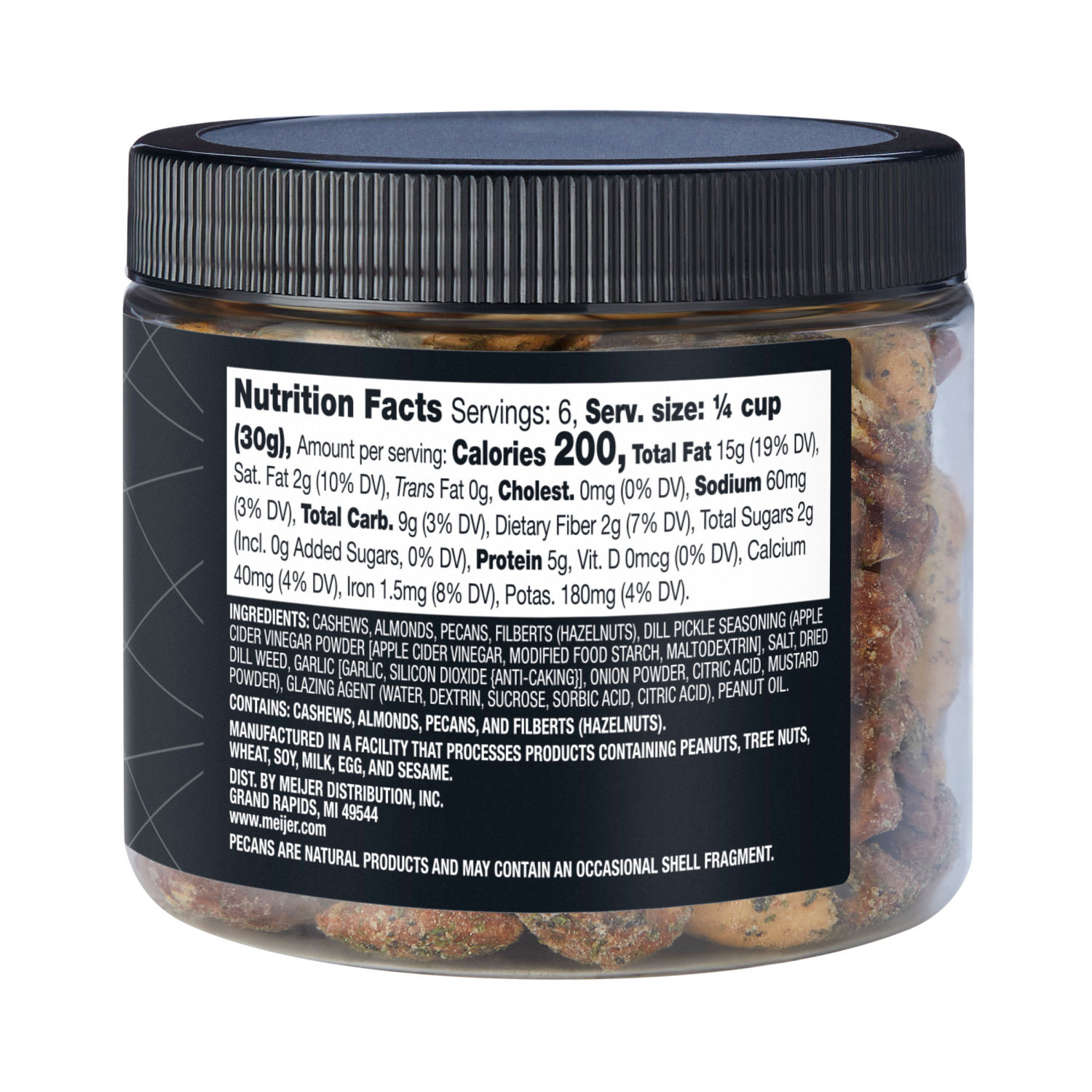 slide 3 of 3, FREDERIKS BY MEIJER Frederik's Dill Pickle Mixed Nuts, 7 oz