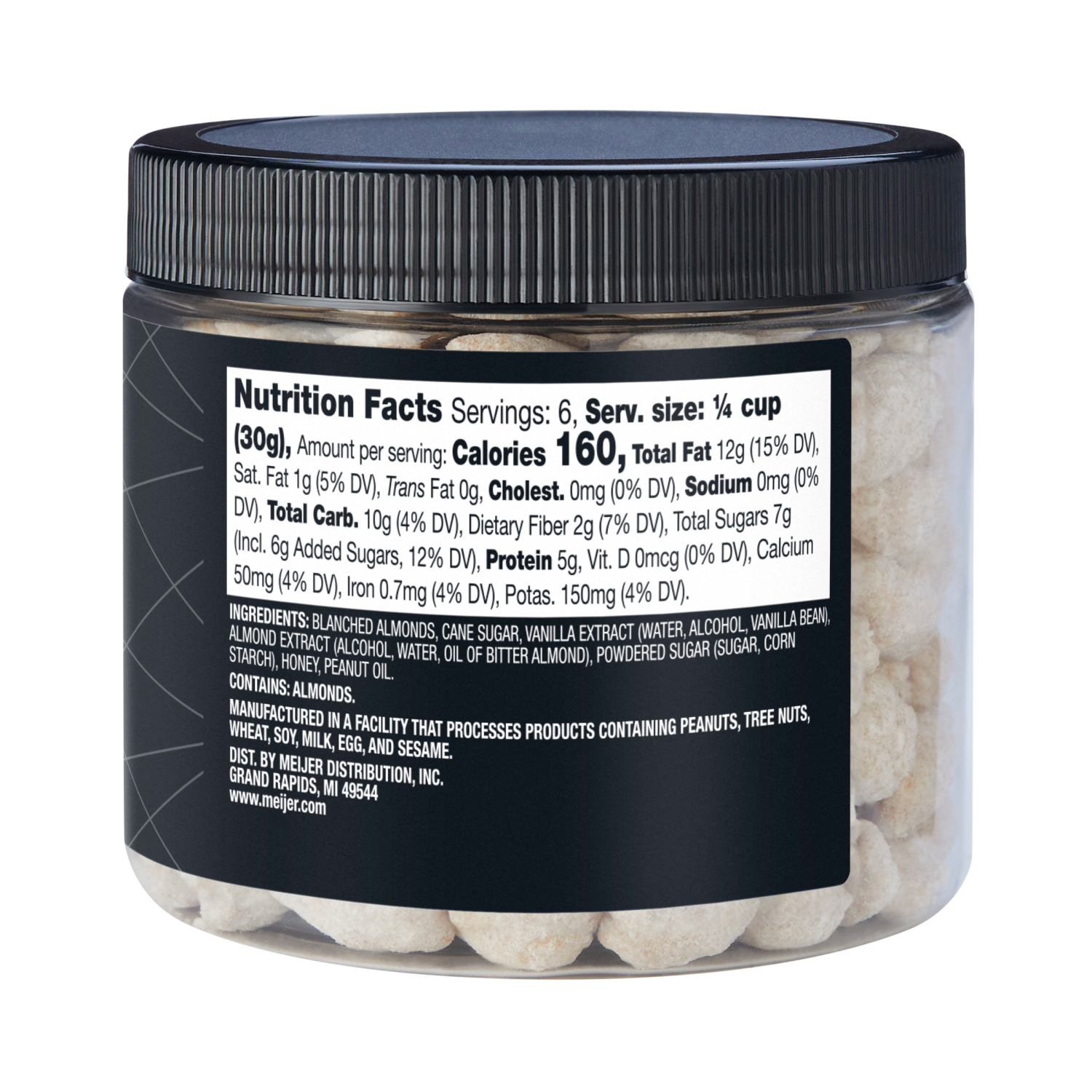 slide 3 of 3, FREDERIKS BY MEIJER Frederik's Powdered Sugar Donut Almonds, 7 oz