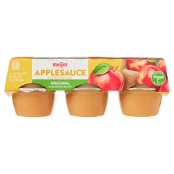 Meijer Original Applesauce, 6 Pack