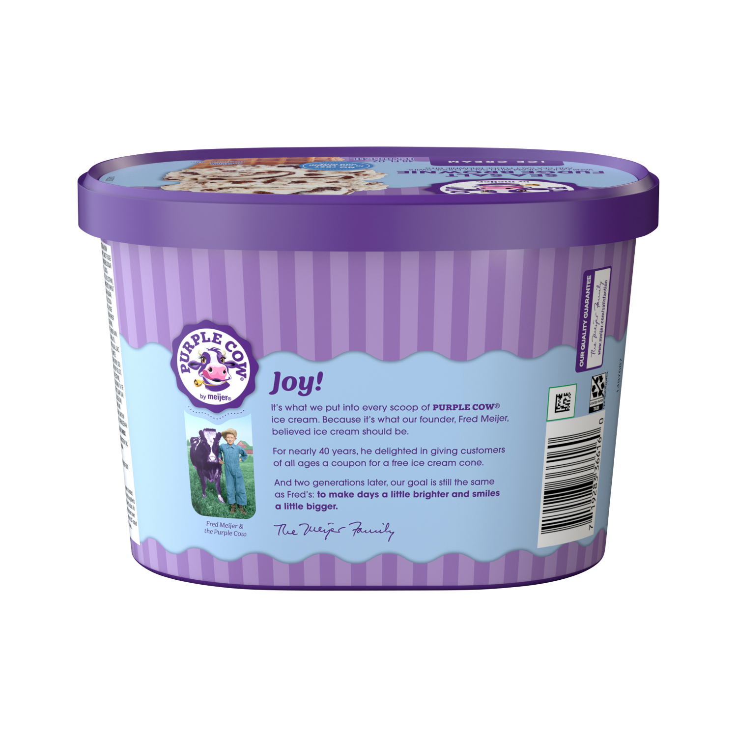 slide 2 of 5, Purple Cow Sea Salt Fudge Brownie Ice Cream, 1.5 qt, 1.5 qt