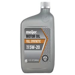 Meijer Full Synthetic 5W20 Motor Oil