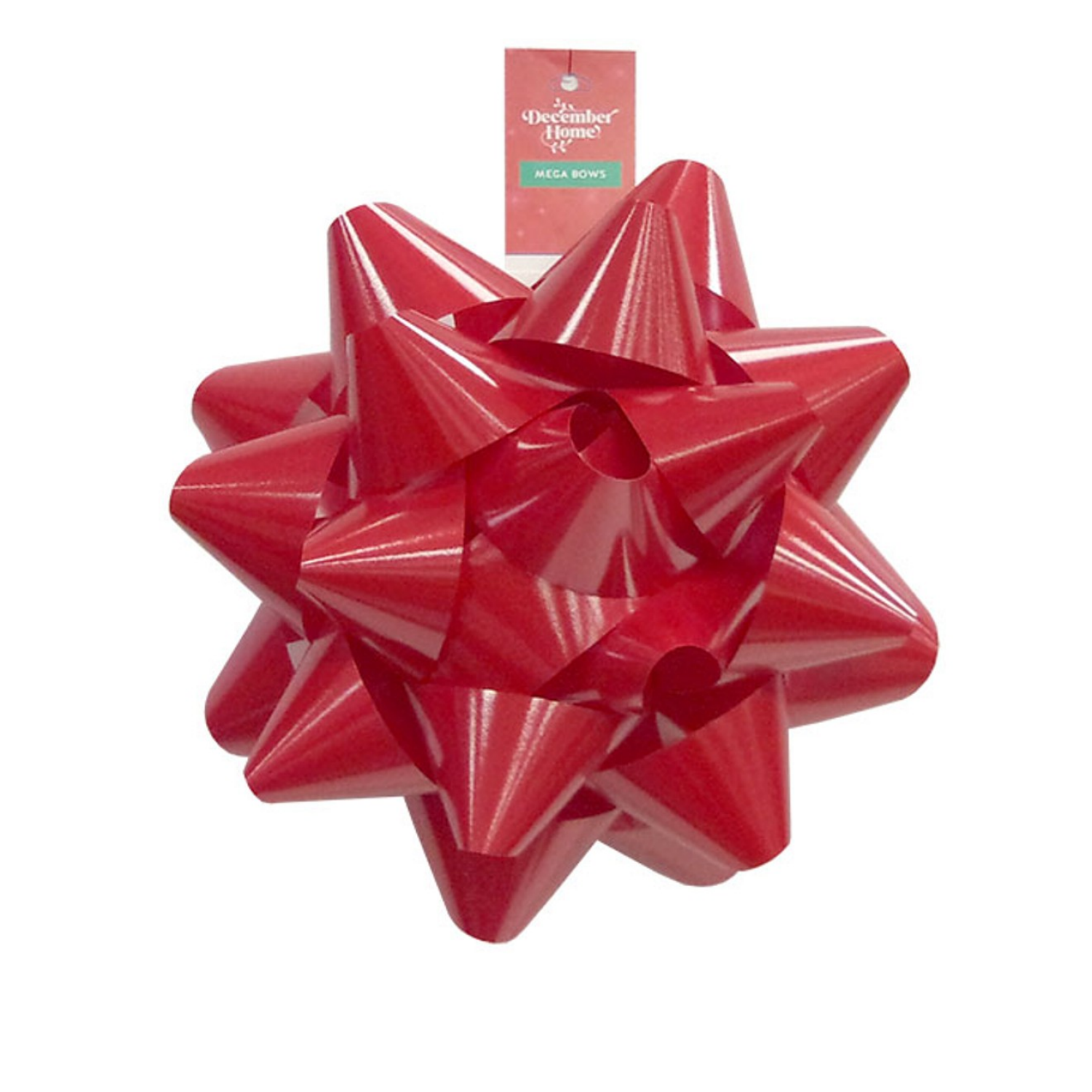 slide 1 of 1, December Home DH 11.25" Mega Bow Red, 11.25