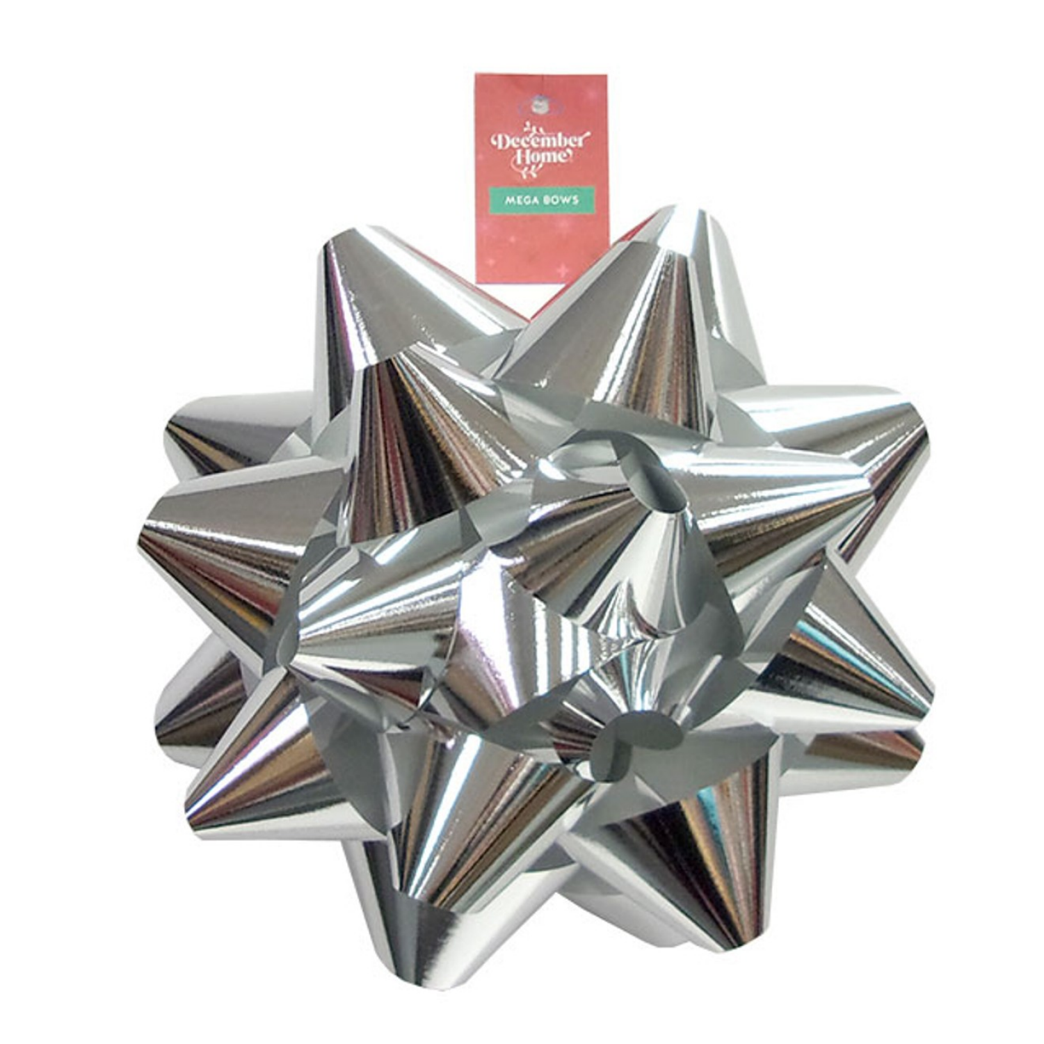 slide 1 of 1, December Home DH 11.25" MEGA BOW SILVER, 11.25