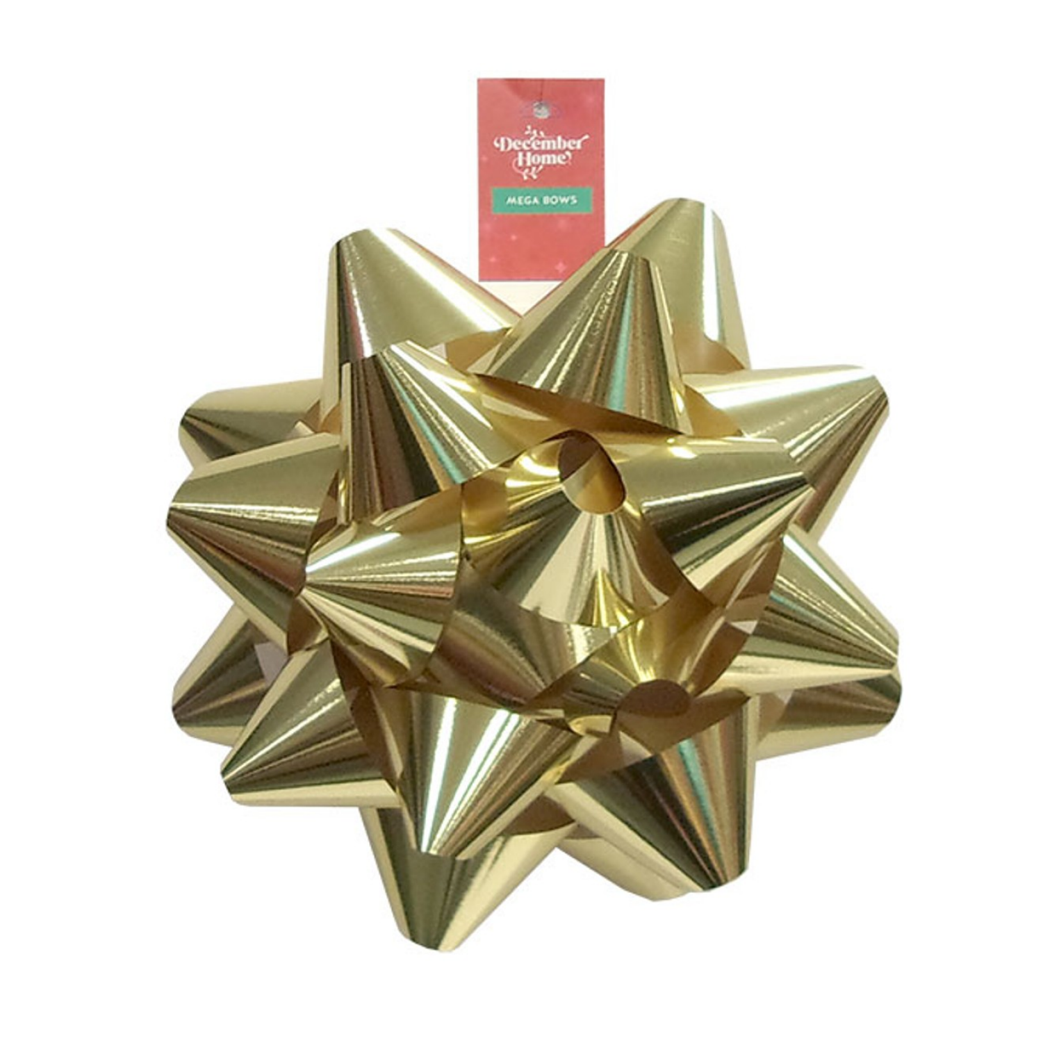 slide 1 of 1, December Home DH 11.25" MEGA BOW GOLD, 11.25