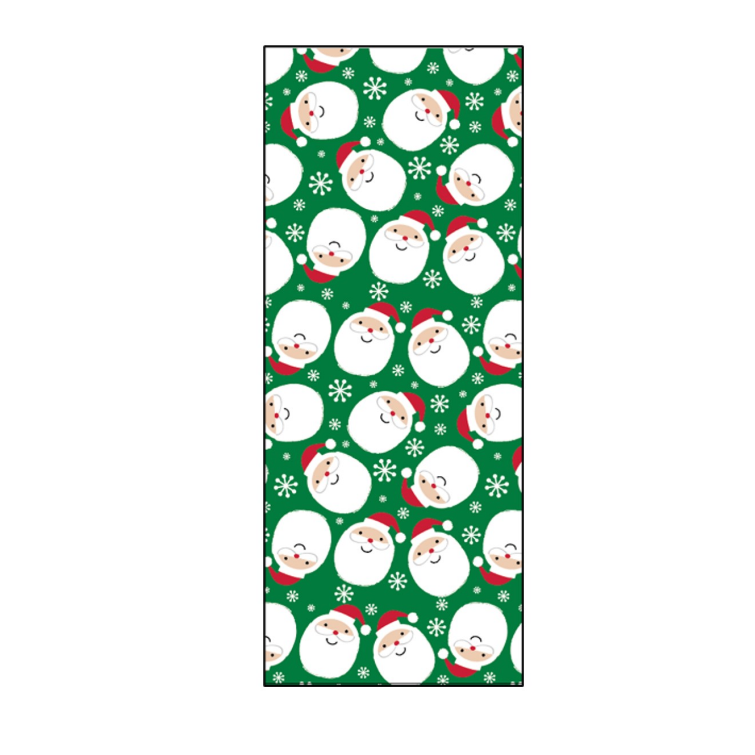 slide 1 of 1, December Home DH PAPER ROLL WRAP SANTA HEADS 30X45SQFT, 1 ct