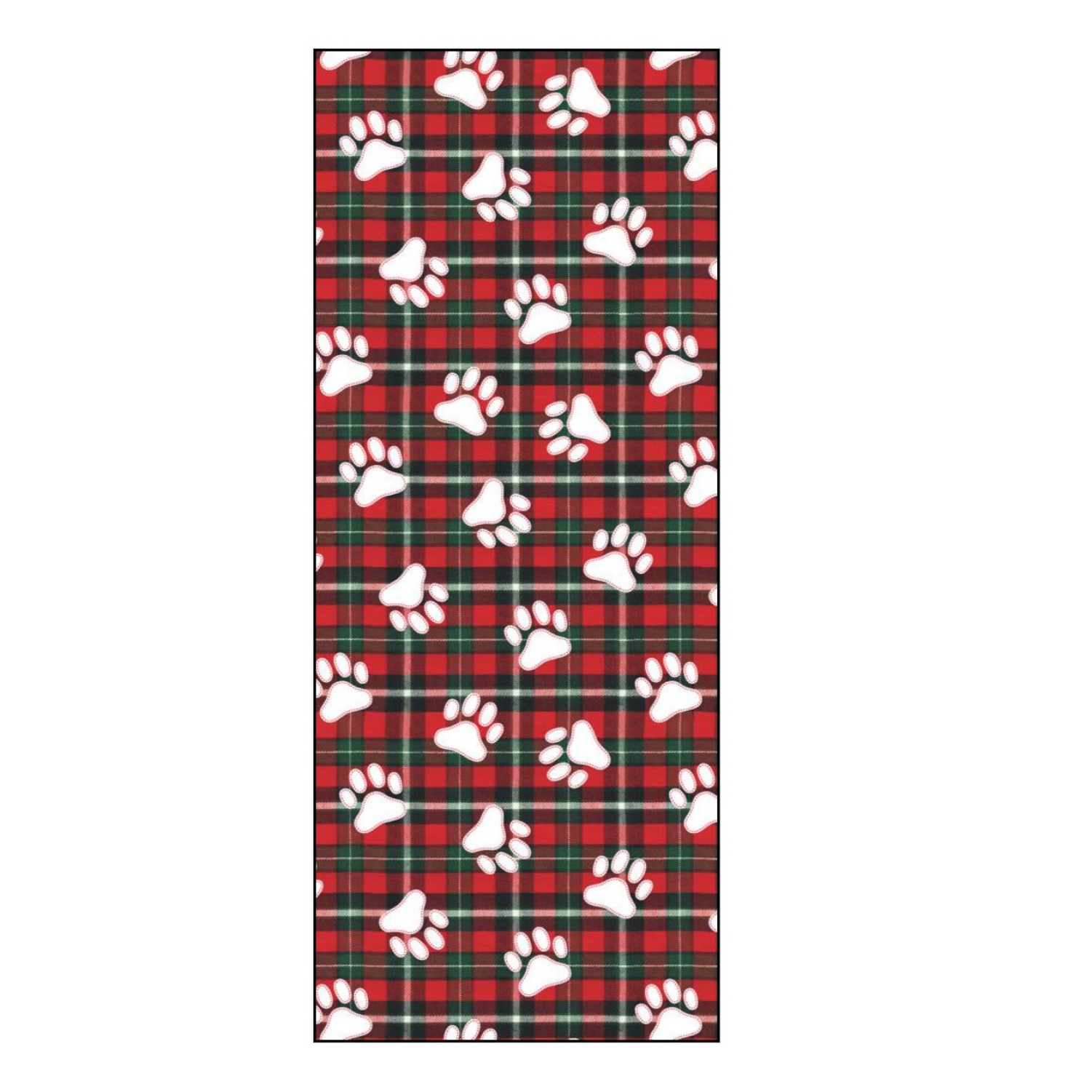 slide 1 of 1, December Home DH PAPER ROLL WRAP PAW PLAID 30X45SQFT, 1 ct
