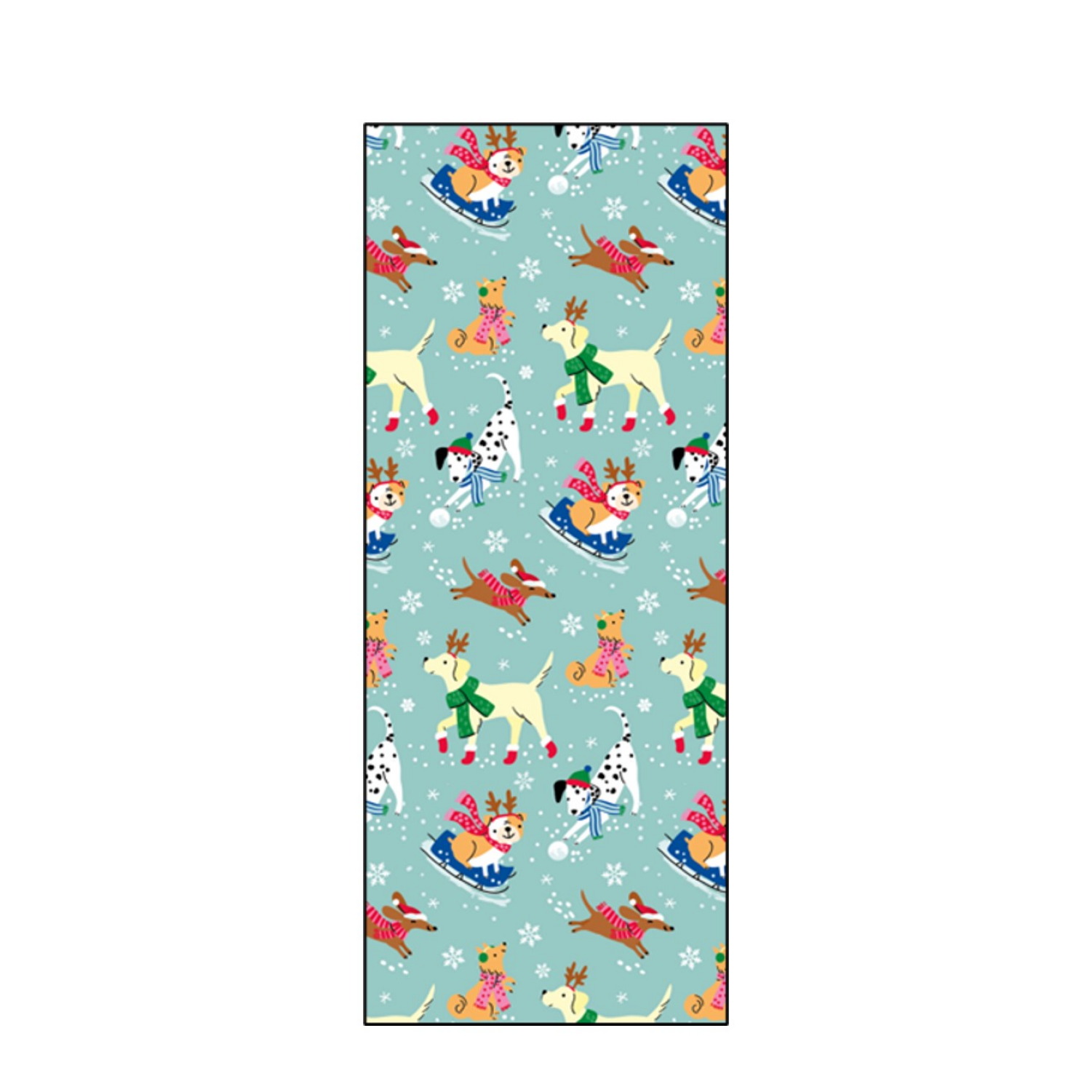 slide 1 of 1, December Home DH PAPER ROLL WRAP SNOW DOGS 30X45SQFT, 1 ct