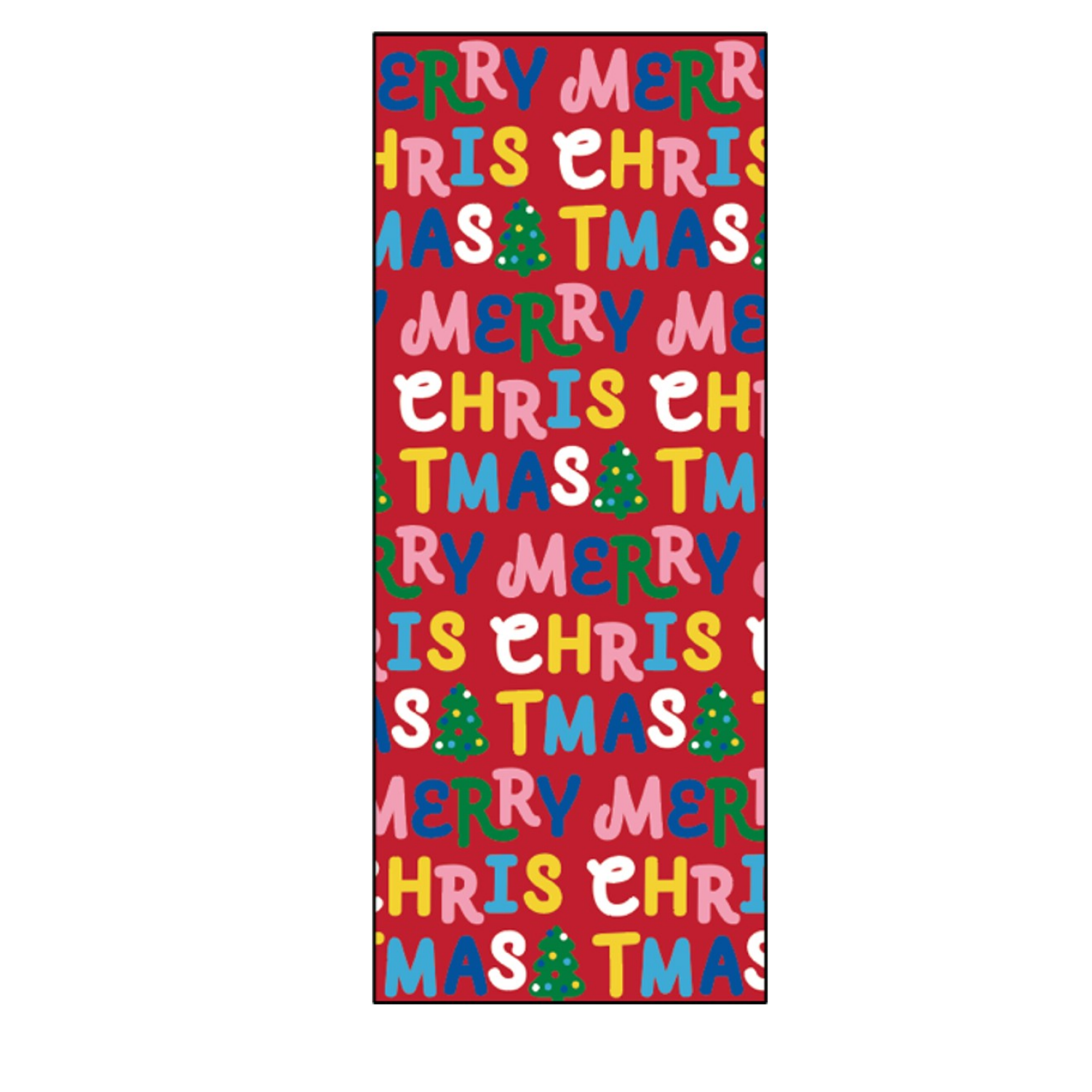 slide 1 of 1, December Home DH PAPER ROLL WRAP BOLD TEXT 30X45SQFT, 1 ct