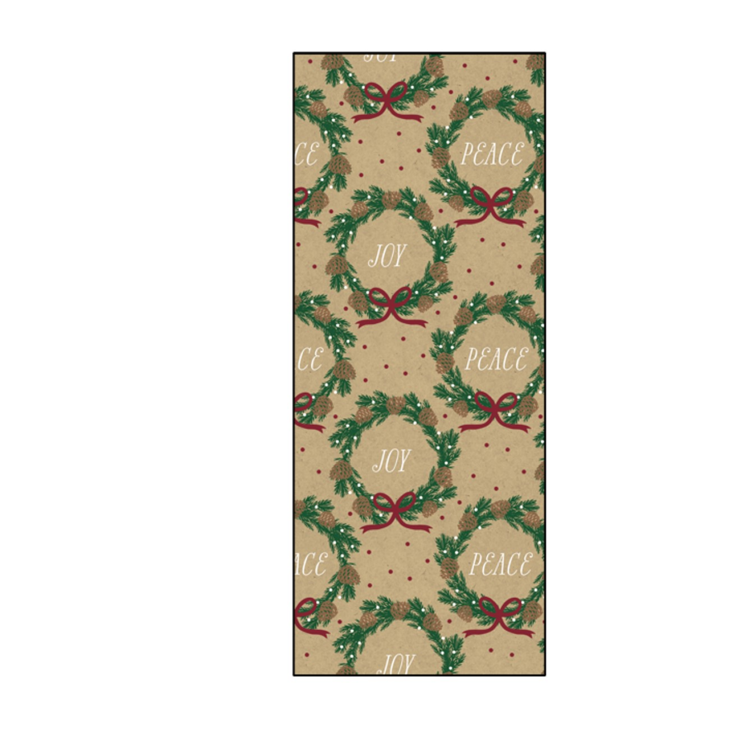 slide 1 of 1, December Home DH PAPER ROLL WRAP WREATHS 30X45SQFT, 1 ct