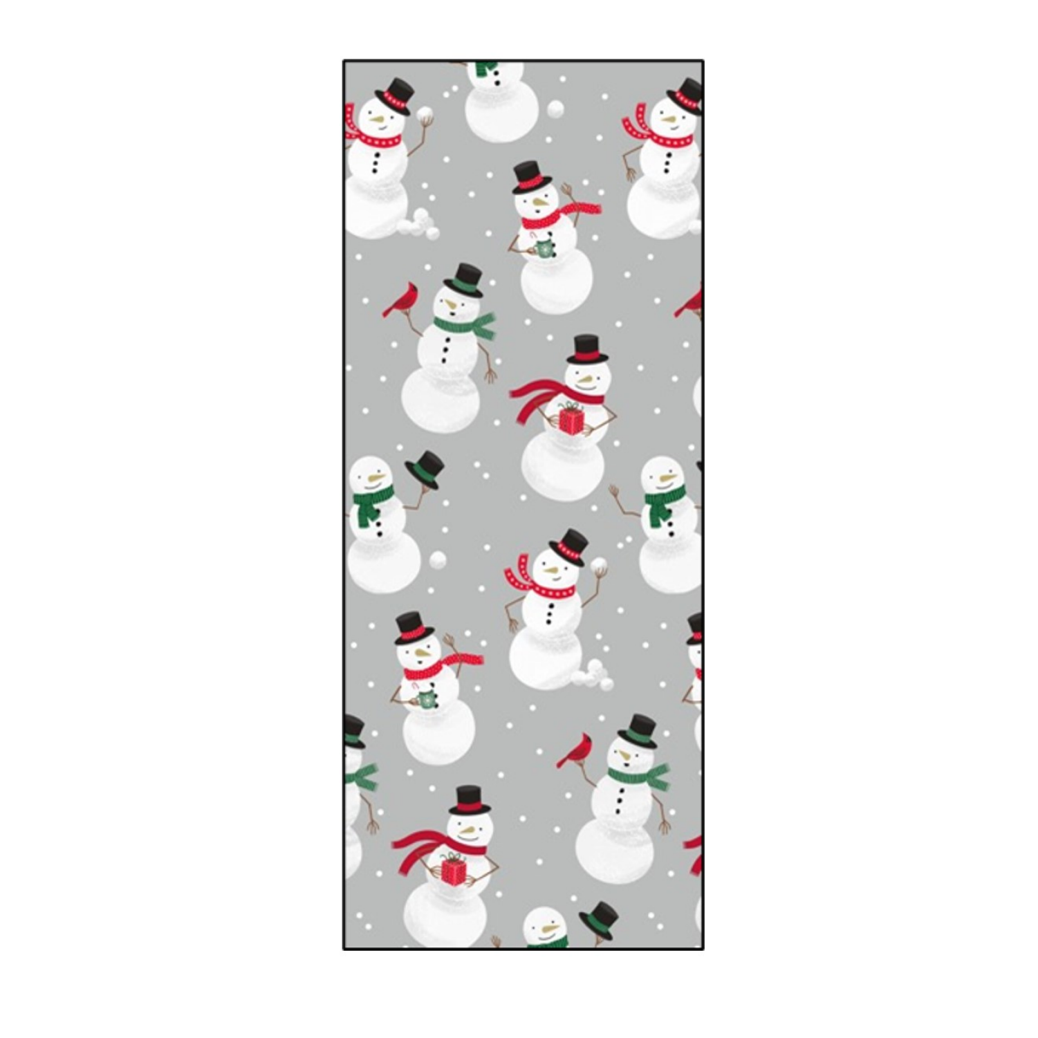 slide 1 of 1, December Home DH PAPER ROLL WRAP SNOWMEN 30X45SQFT, 1 ct