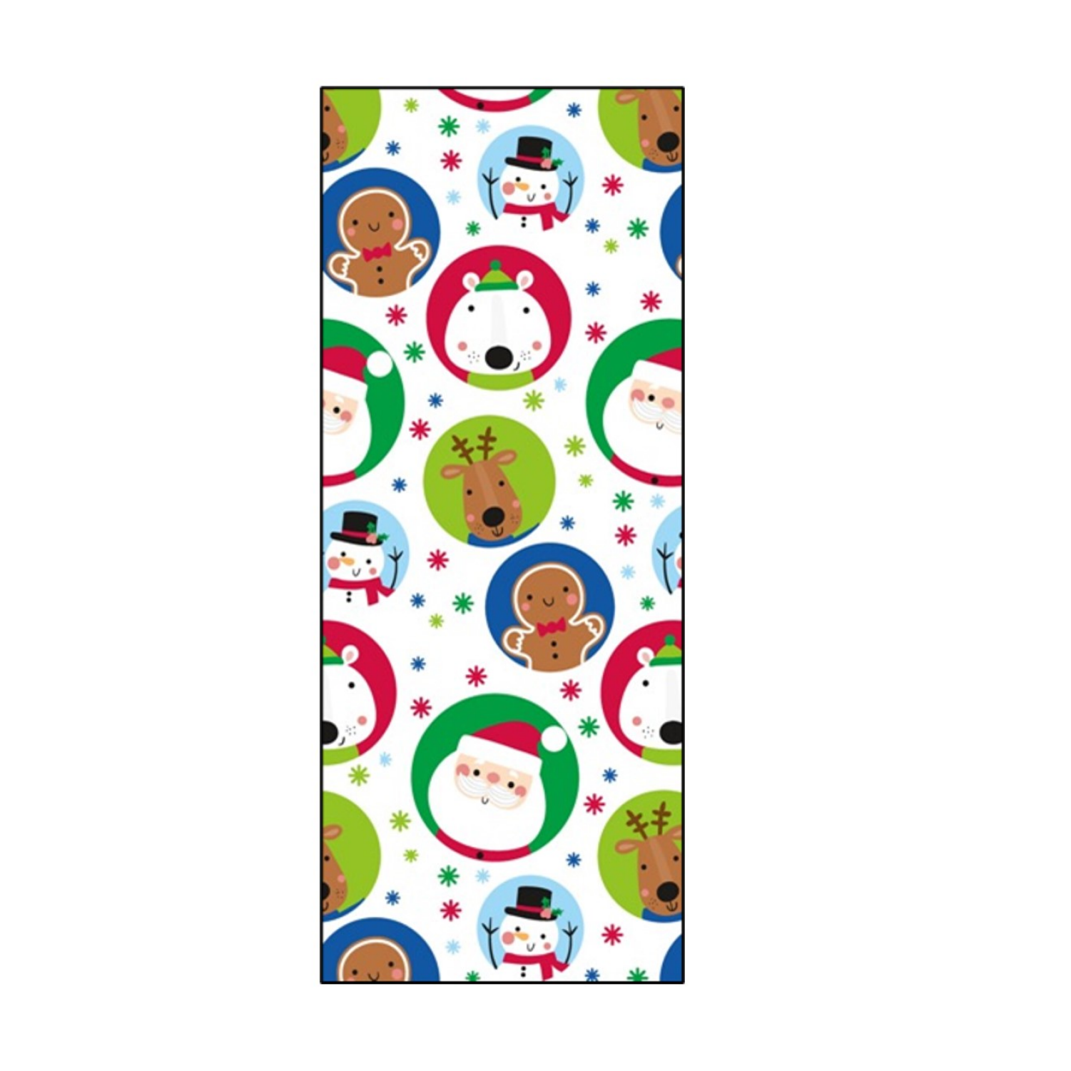 slide 1 of 1, December Home DH Christmas Wrapping Paper Roll Circles 40x90 Sqft, 1 ct