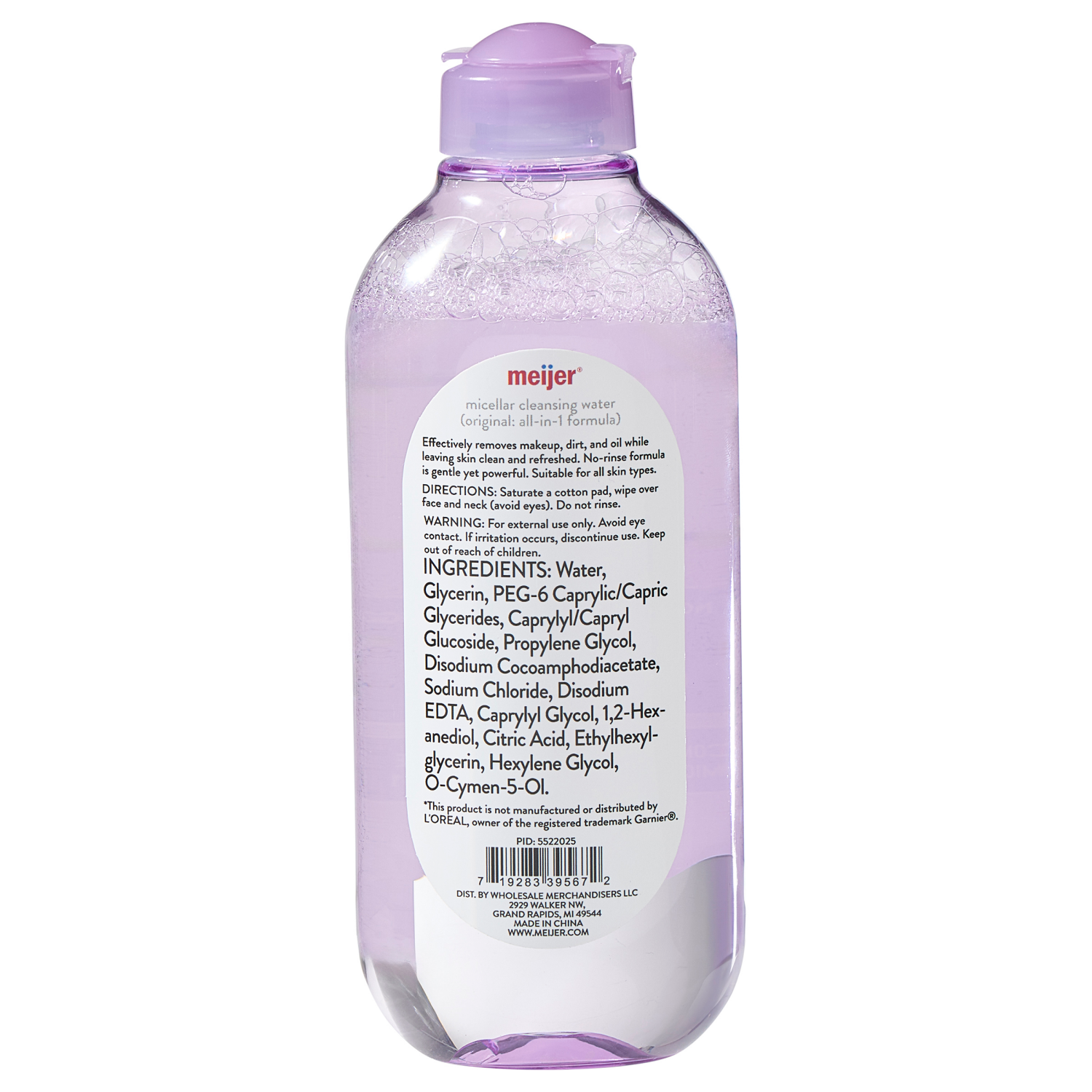 slide 2 of 2, Meijer Micellar Water Original 13.5oz, 13.5 oz