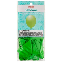 Meijer Helium Balloons, Lime Green