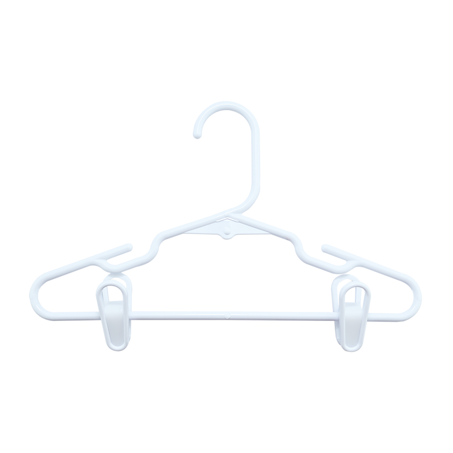 slide 2 of 2, ROOM & RETREAT R+R Kids' Hangers with Clips, White, 3 Count, 3 ct