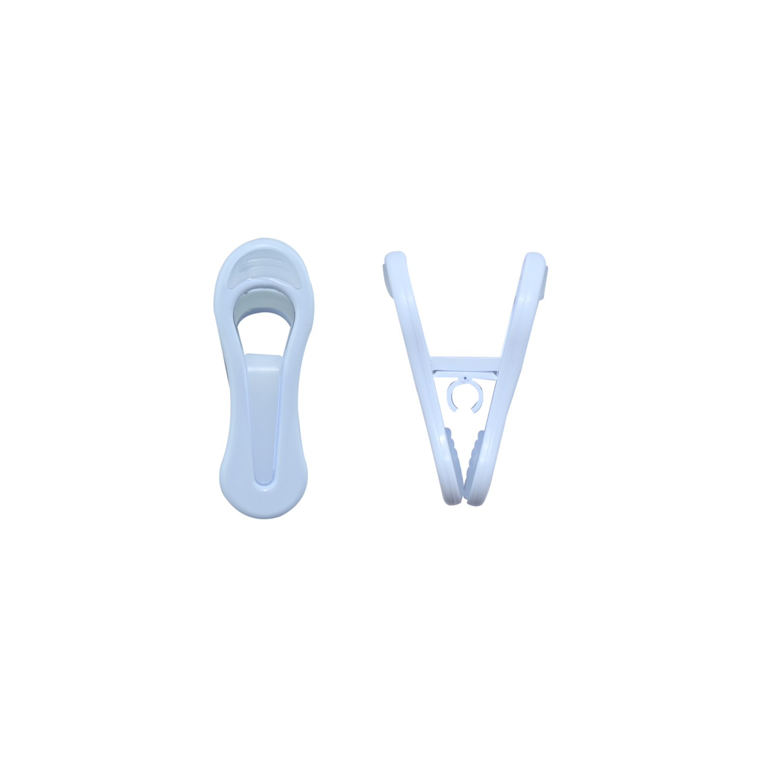 slide 2 of 2, ROOM & RETREAT R+R Multi-Purpose Hanger Clips, White, 6 Count, 6 ct