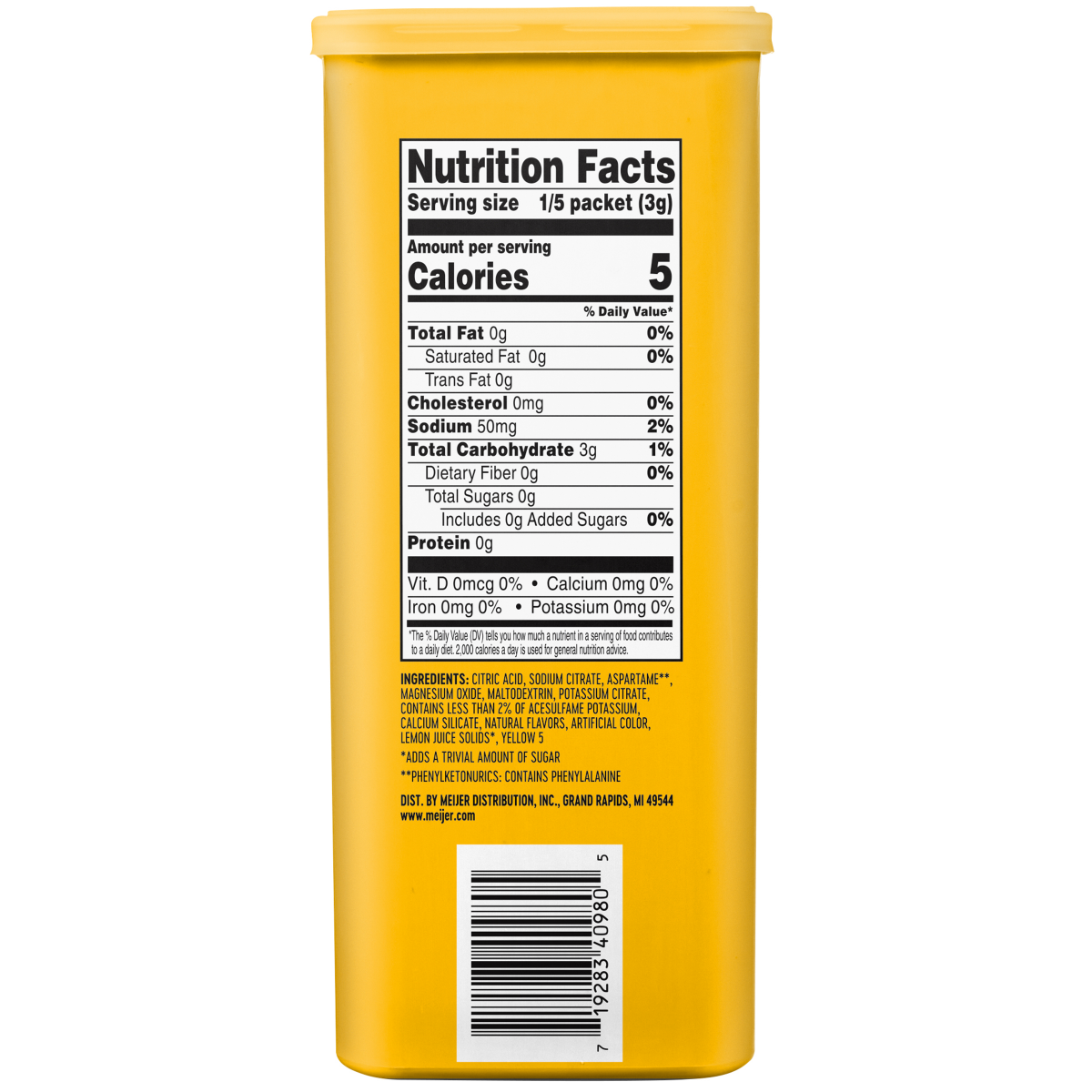 slide 5 of 5, Meijer Lemonade Drink Mix - 6 ct, 6 ct