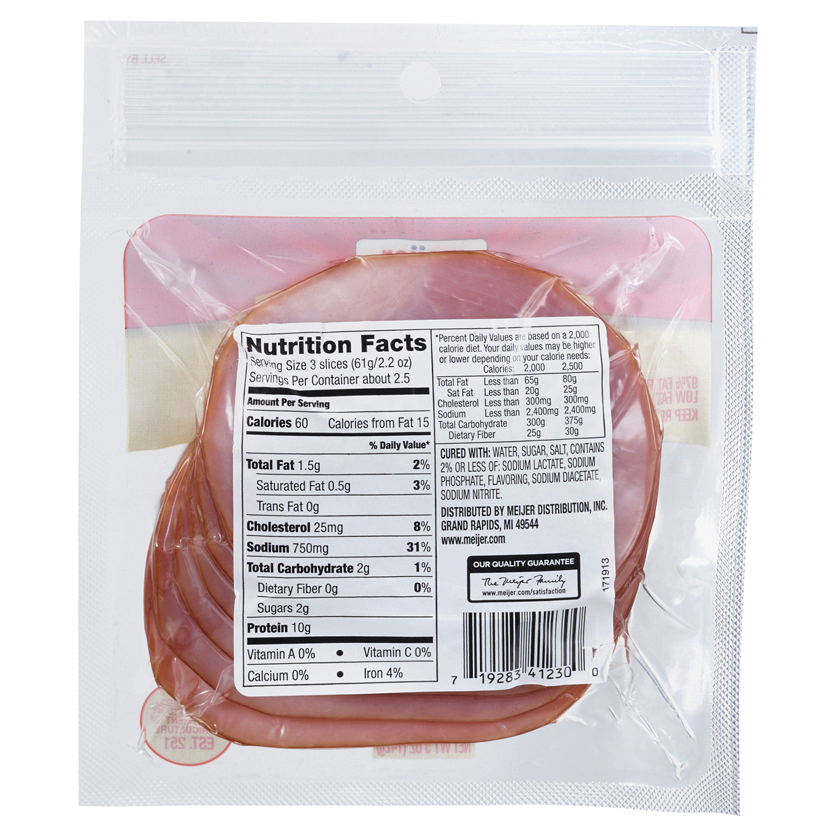 slide 2 of 2, Meijer Fully Cooked Canadian Bacon, 5 oz