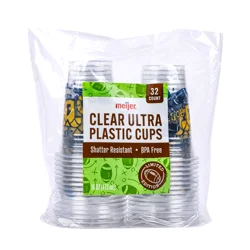 MEIJER PLASTIC CUP FOOTBALL BLUE 16OZ 32CT