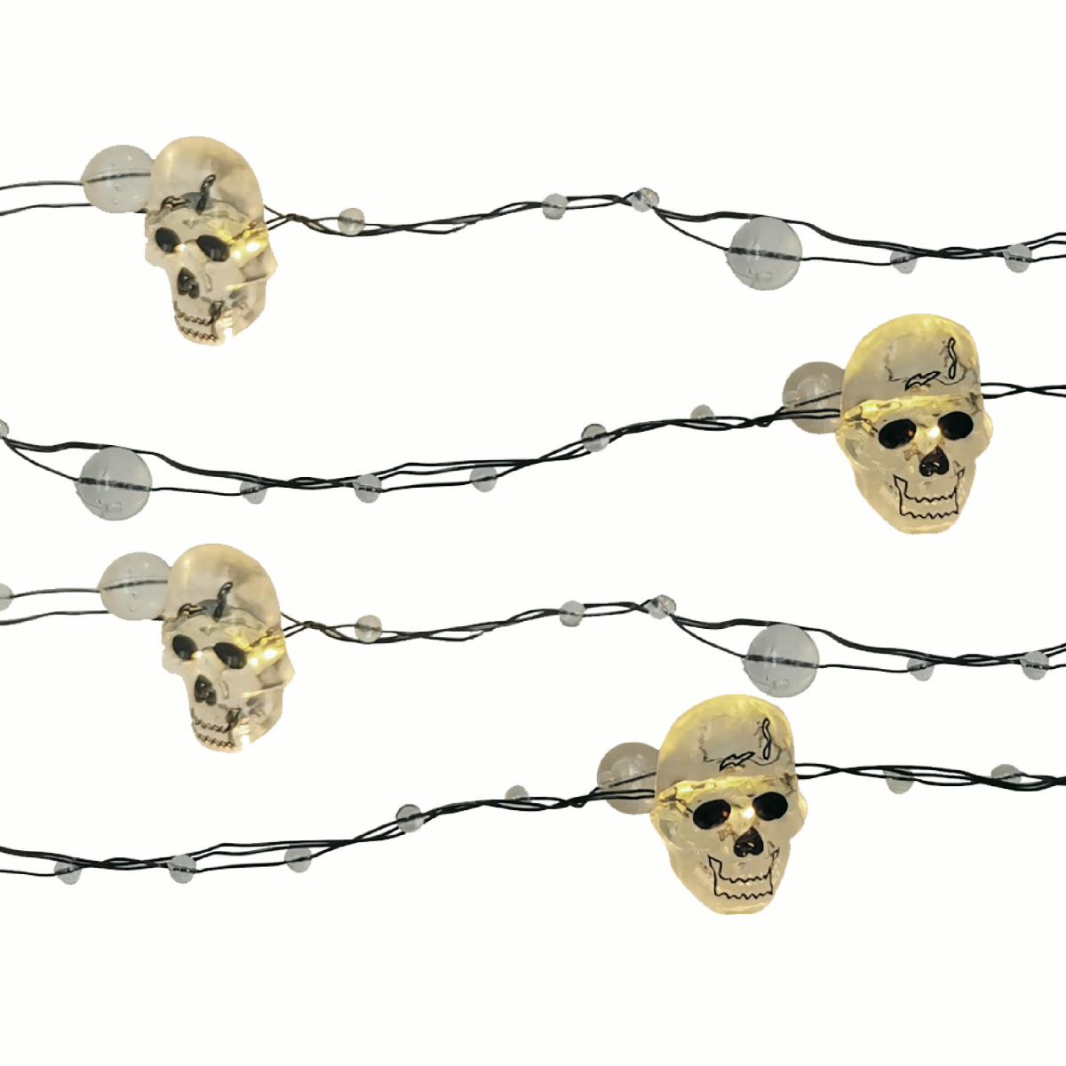 slide 4 of 5, Meijer Corporate Seasonal Meijer LED Battery-Operated Beaded Wire Icon Light Set, Assortment, 9 ft, 18 ct