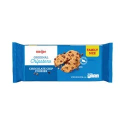 Meijer Original Chocolate Chip Cookies, Family Size, 18.2 Oz