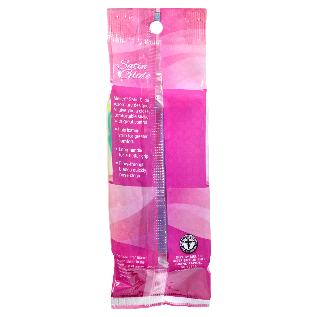 slide 2 of 2, Meijer Women's Satin Glide Twin Blade Disposable Razors, 10 ct