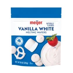 Meijer Vanilla Flavored Whtie Melting Wafers, 10 oz