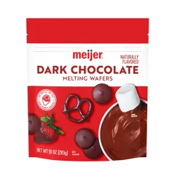 Meijer Dark Chocolate Flavored Melting Wafers, 10 oz