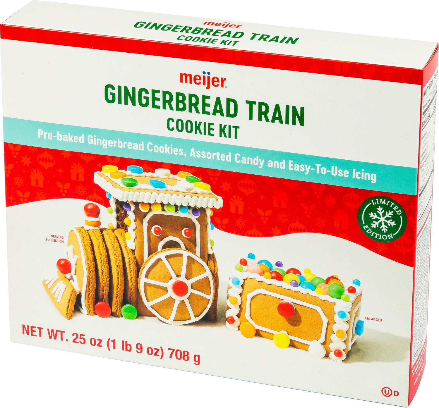 slide 2 of 2, Meijer E-Z Build Christmas Gingerbread Train Cookie Kit, 25 oz