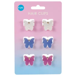 Meijer Corporate Seasonal Mcs Spring 6pc Mini Hair Butterfly Clips