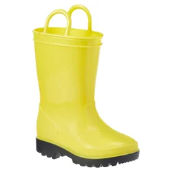 Falls Creek Toddle Boy Shiny Yellow Rain Boot, Yellow, size 5